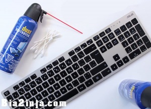 راههای تمیز کردن کیبورد